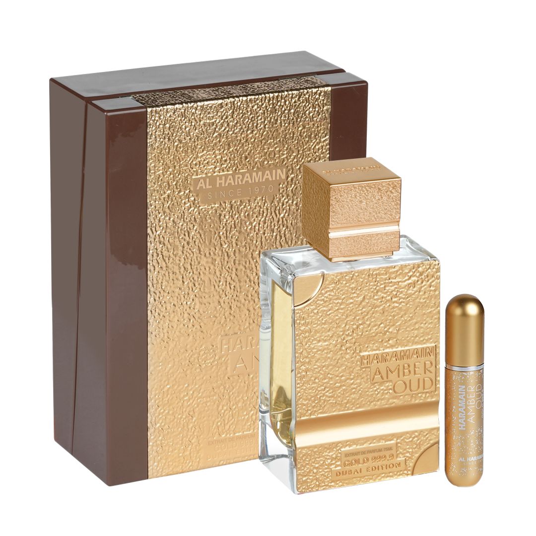 Haramain Amber Oud Gold 999.9 Dubai Edition, 75ml, Extrait De Parfum